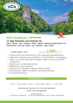 Flussreise zum Eisernen Tor AM1 LM