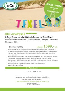 Hollands Norden mit Insel Texel AM2 Single Special