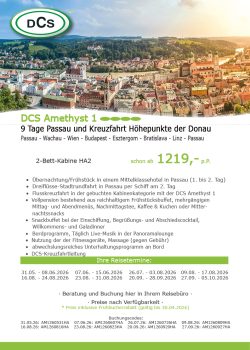 Passau und Höhepunkte der Donau AM1 170426