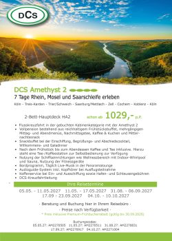 Rhein, Mosel und Saarschleife erleben0707