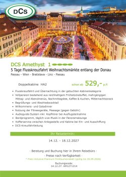 Weihnachtsmärkte entlang der Donau AM10807